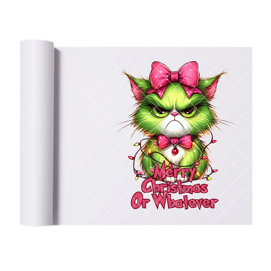 Merry Christmas Or Whatever - Direct-To-Film Heat Transfer for T-Shirts, Cotton, Polyester & Blends - High-Quality Print