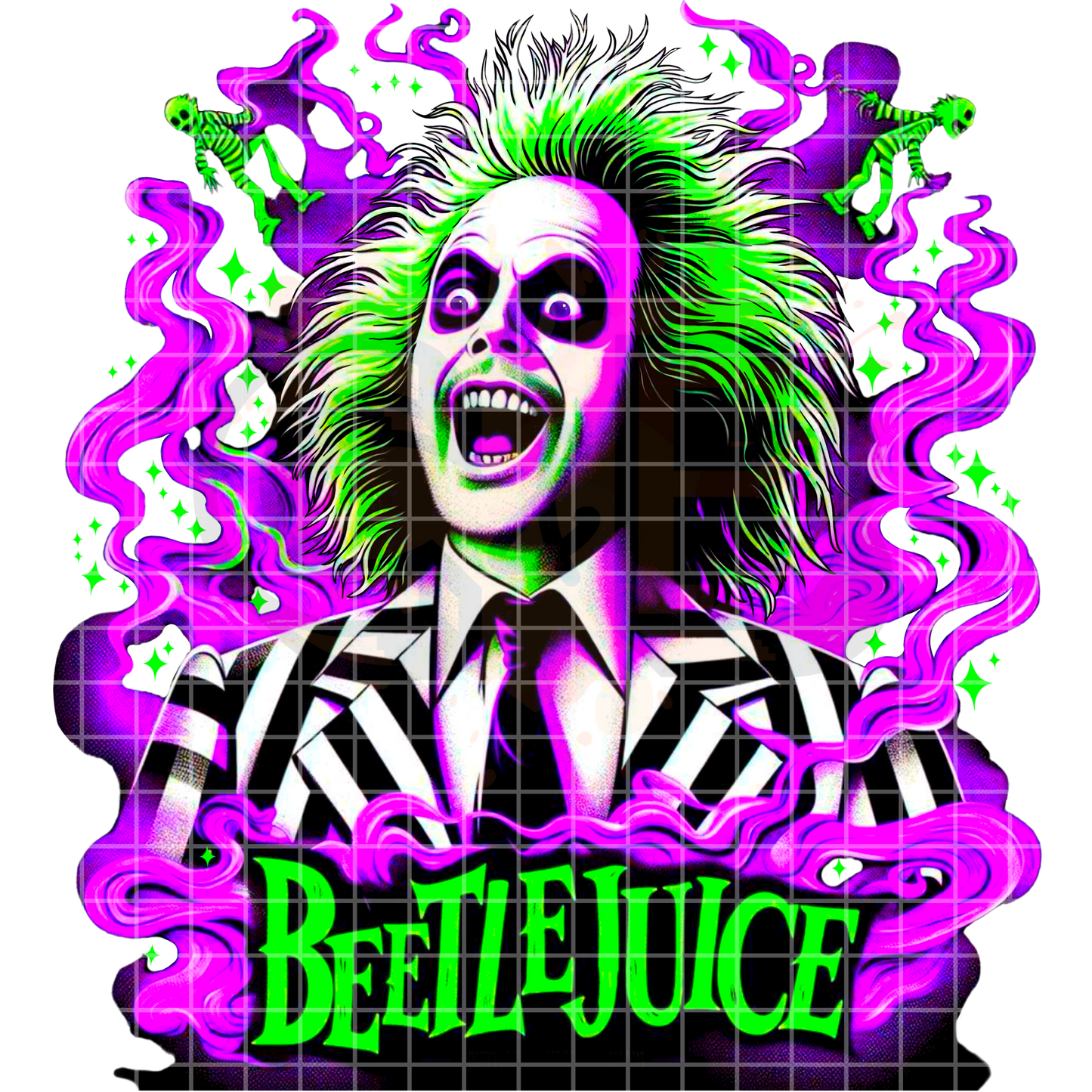 Beetlejuice Pop DTF Transfer