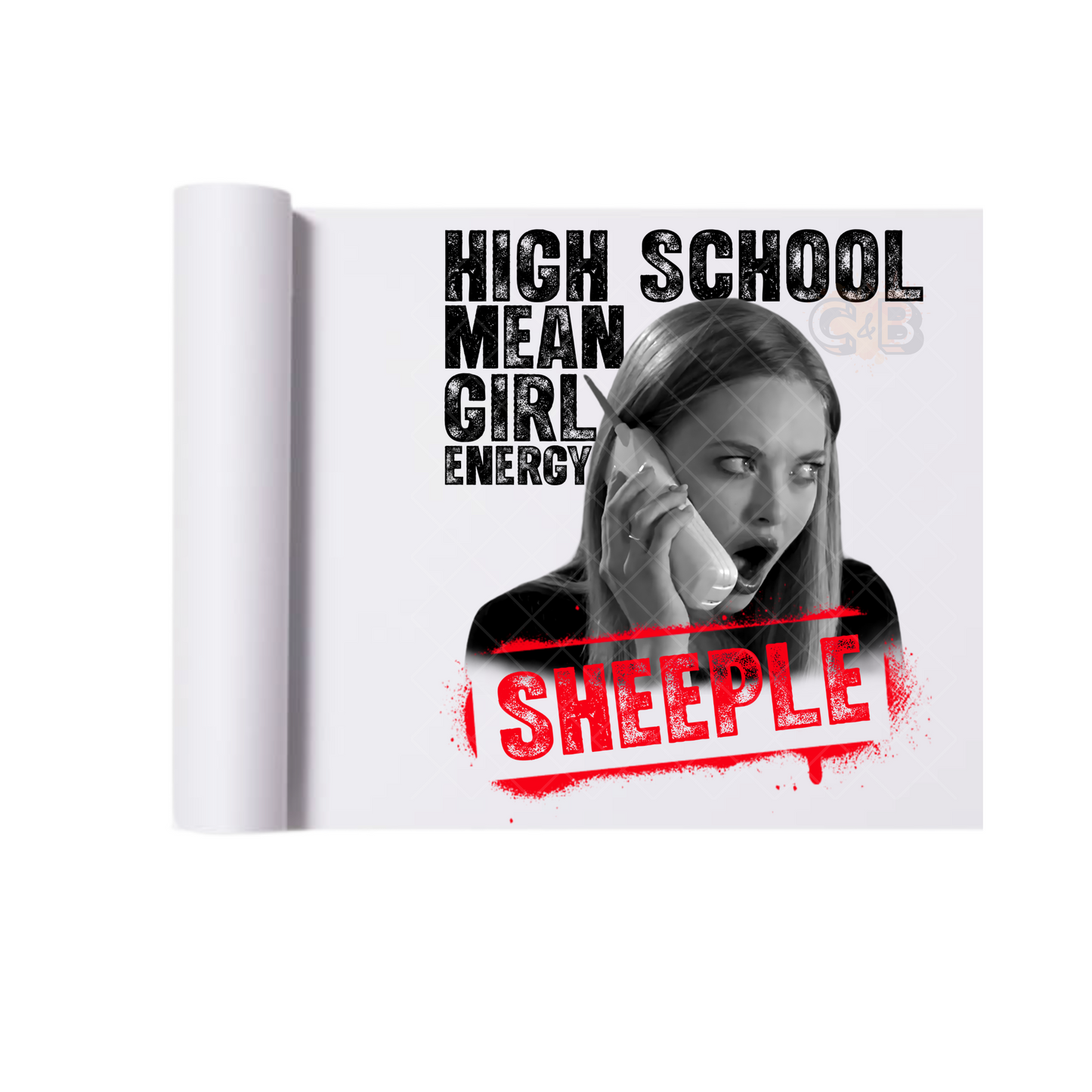 Sheeple High School Mean Girl Energy DTF Transfer