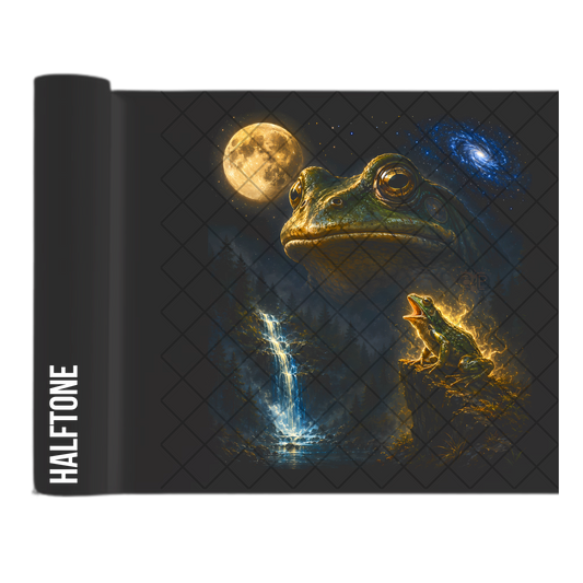 Majestic Frog - Direct Transfer Print, Ready To Press For T-Shirts, Cotton, Polyester & Blends - Tshirt Business Quality