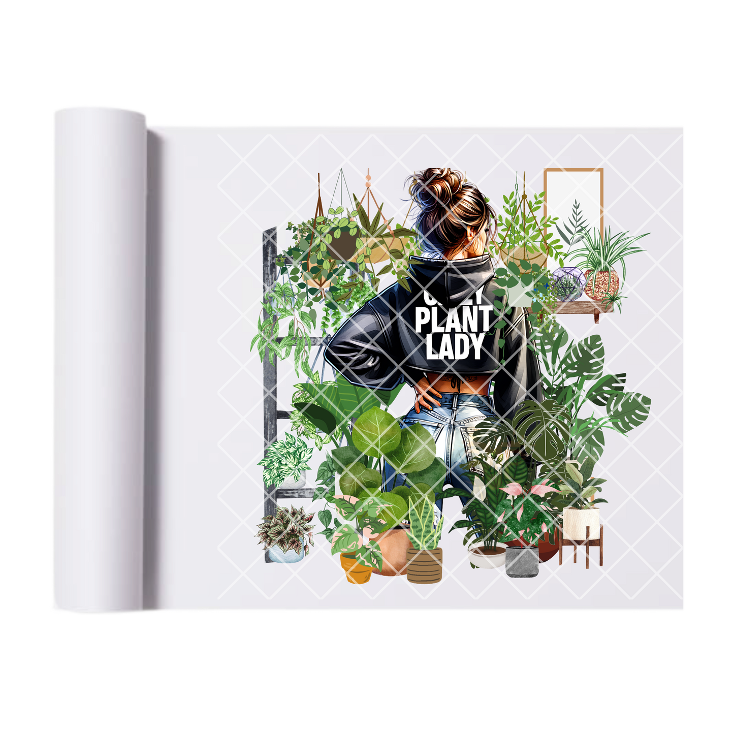 Crazy plant lady babe DTF transfer-high quality transfer for printing
