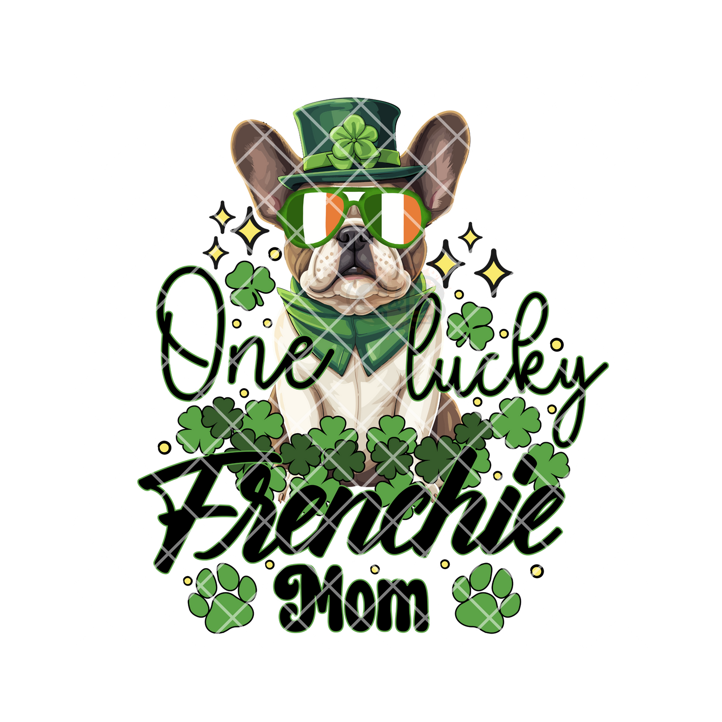 One Lucky Frenchie PNG