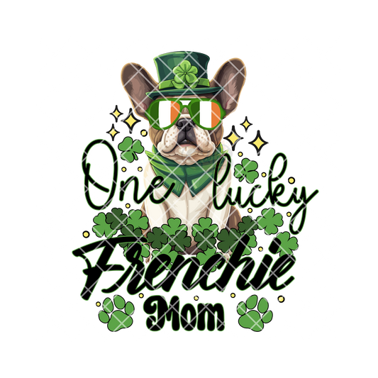One Lucky Frenchie PNG