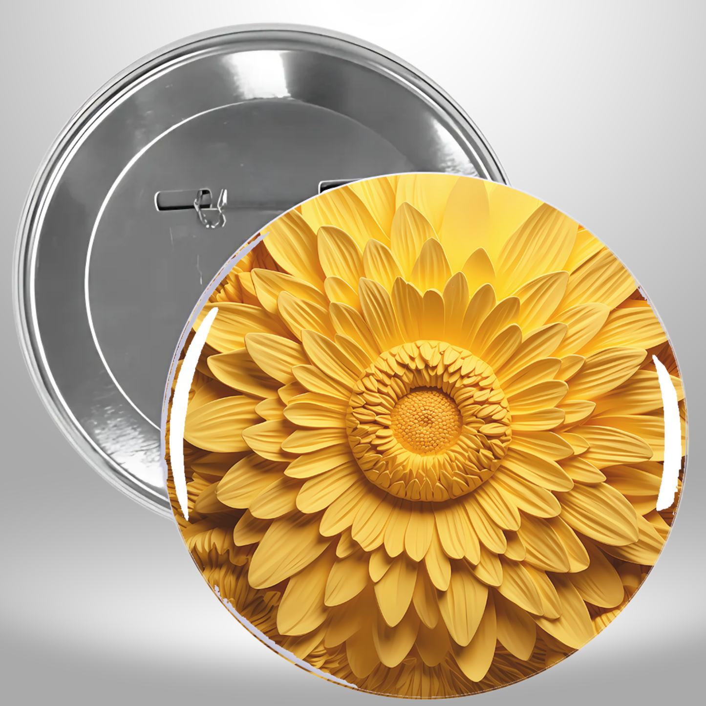 Wildflower Pendant Pinback Button
