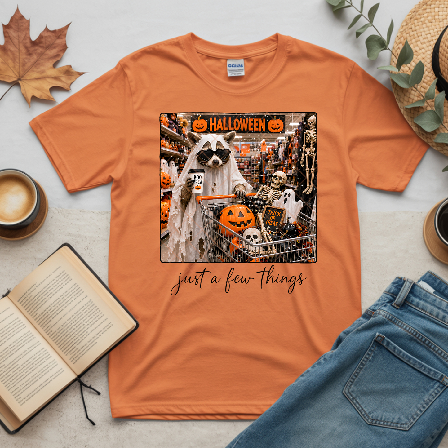 Just A Few Things Halloween Shopping - Premium Graphic T-Shirt for Casual Wear