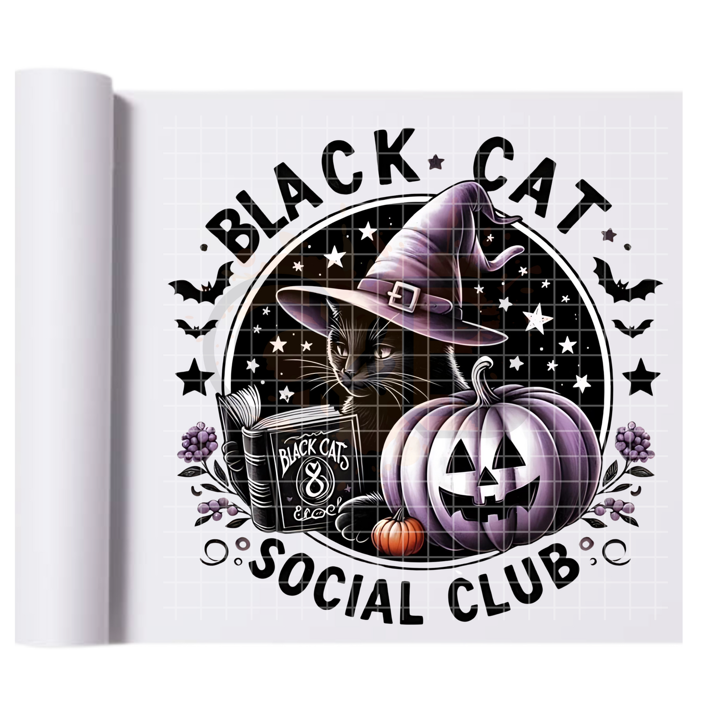 Black Cat Social Club DTF Transfer