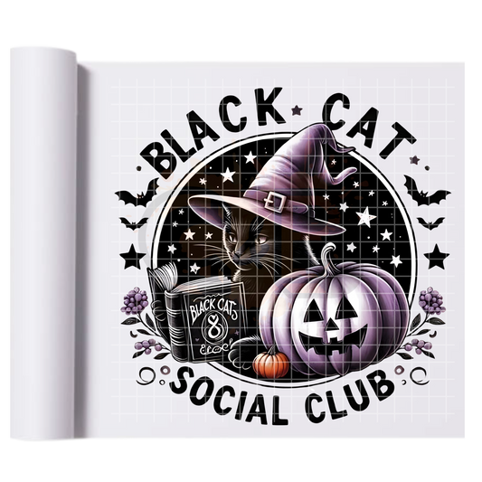 Black Cat Social Club DTF Transfer