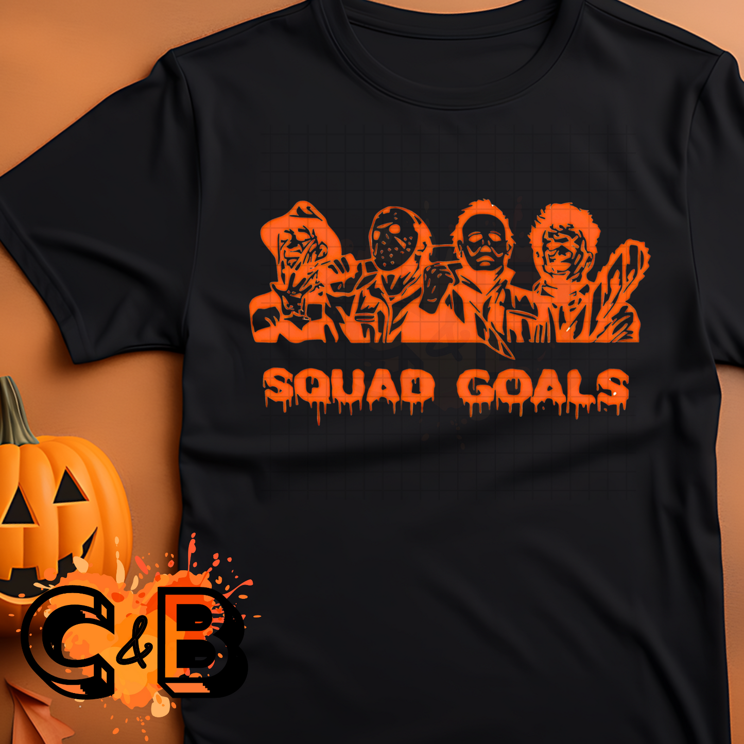 Squad Goals Horror Characters T-Shirt