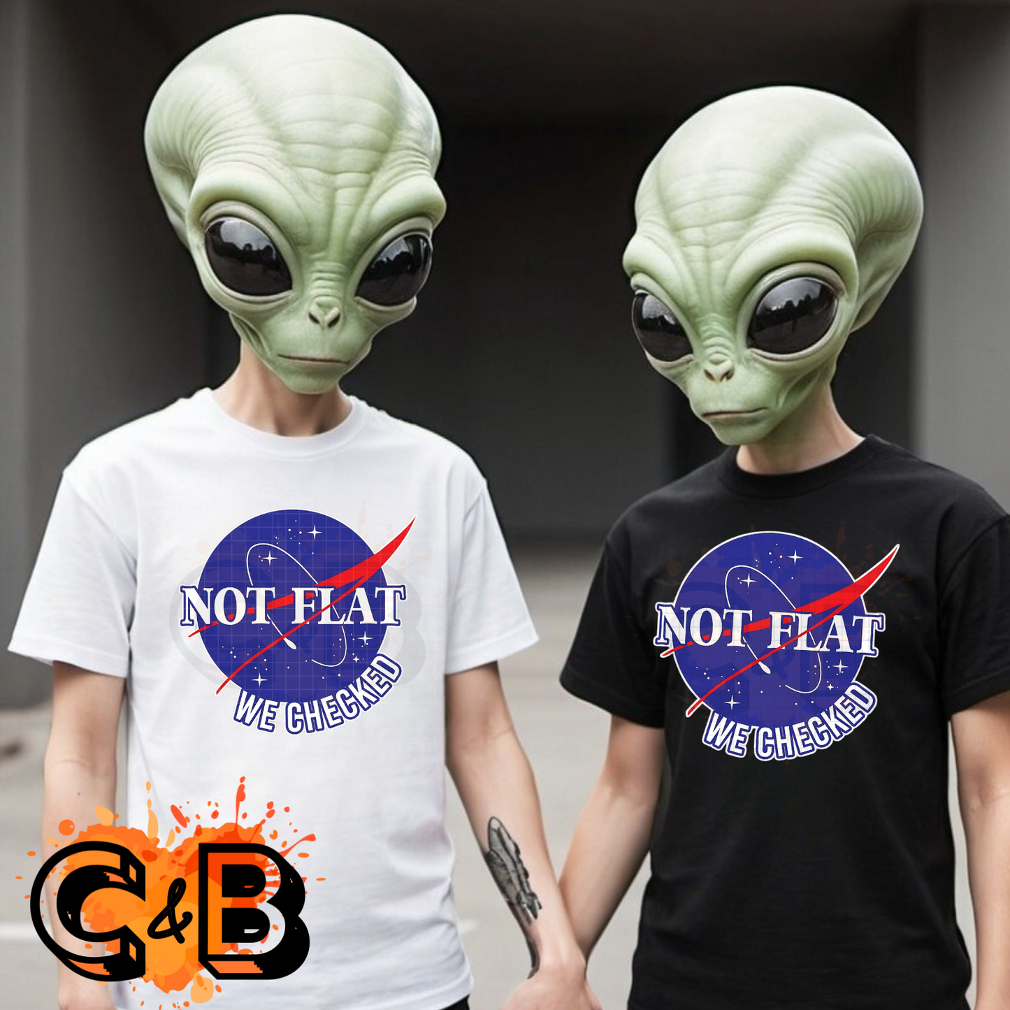 Not Flat We Checked T-Shirt