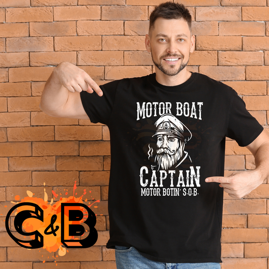 Motor Boat Captain T-Shirt