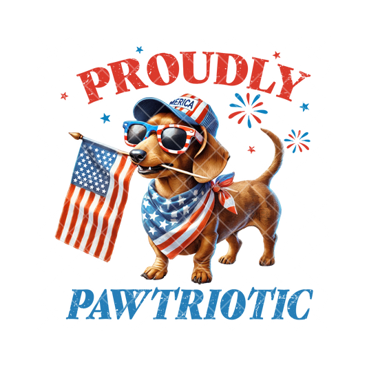 Proudly Pawtriotic PNG