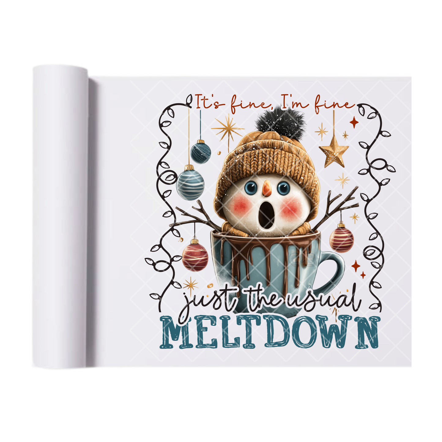 Usual Meltdown - Direct-To-Film Heat Transfer for T-Shirts, Cotton, Polyester & Blends - High-Quality Print