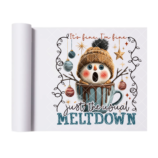 Usual Meltdown - Direct-To-Film Heat Transfer for T-Shirts, Cotton, Polyester & Blends - High-Quality Print