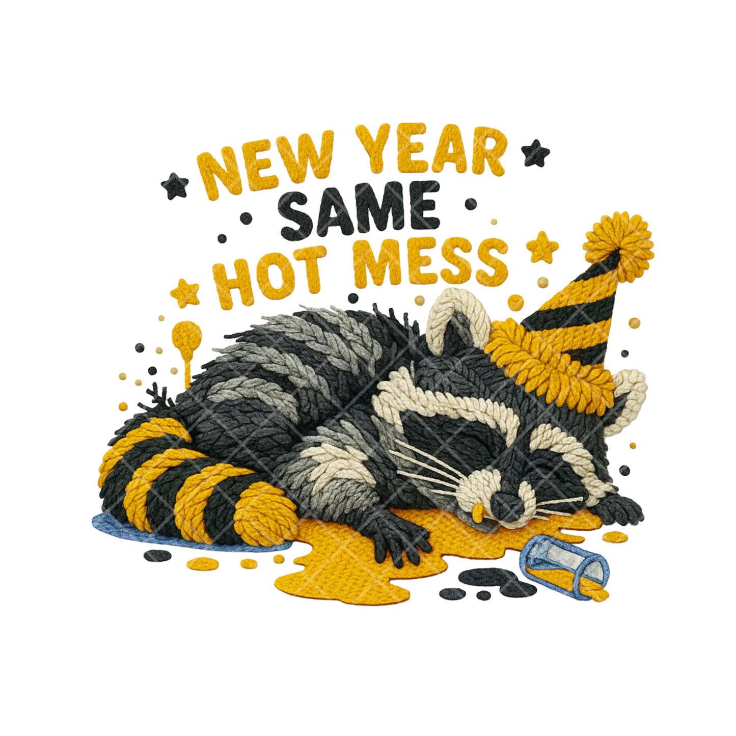 New Year Same Hot Mess PNG File