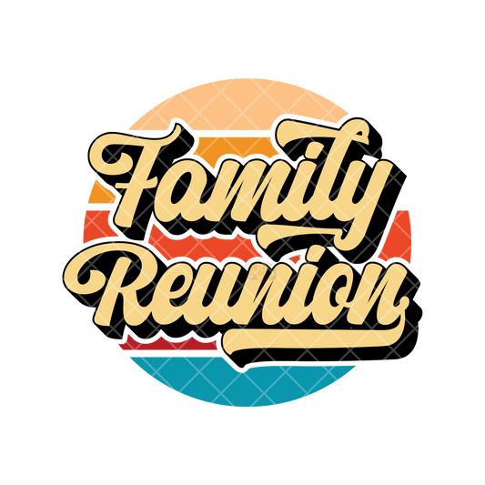 Family Reunion Cal Design PNG