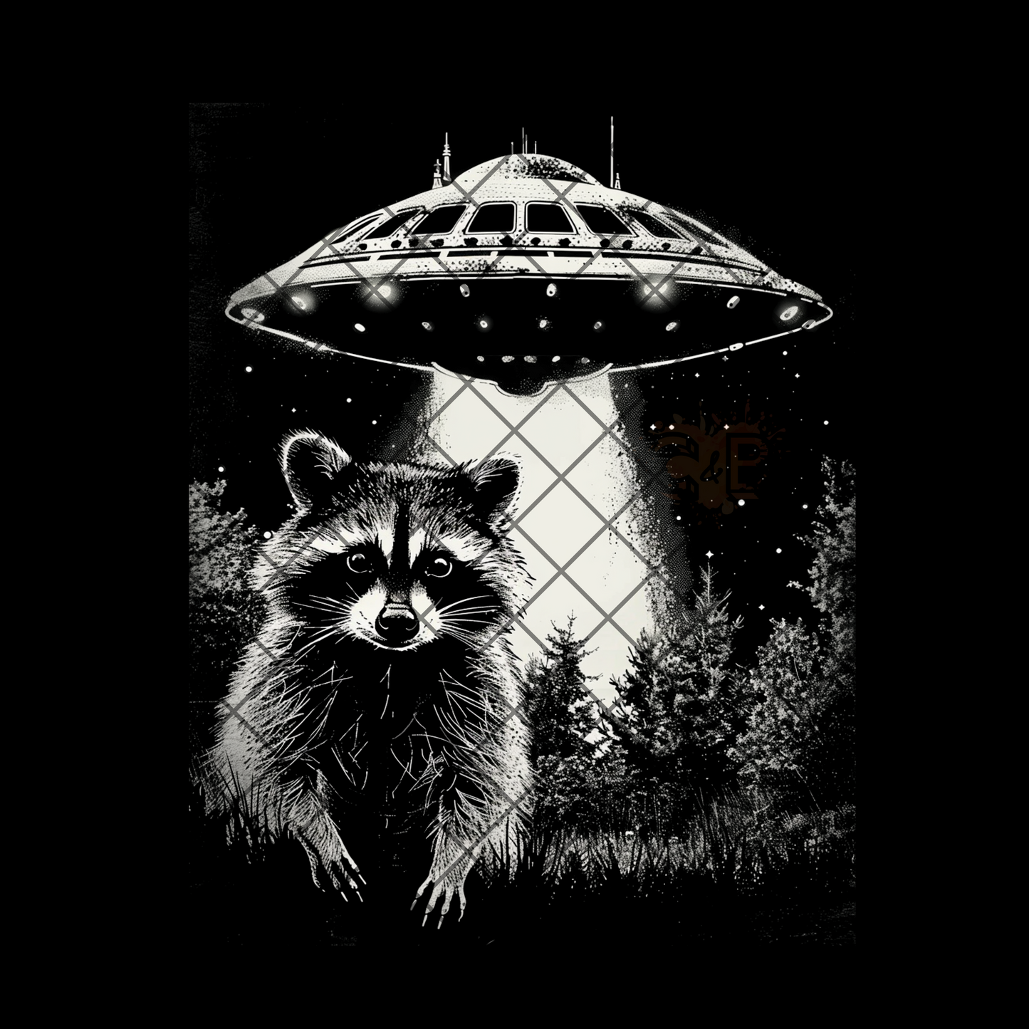 Raccoon abduction PNG