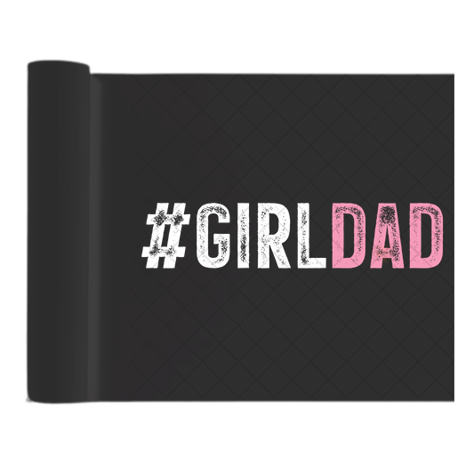 Girl Dad - Direct Print Film Transfer for Trendy T-Shirts, Cotton, Polyester & Blends - High-Quality Print