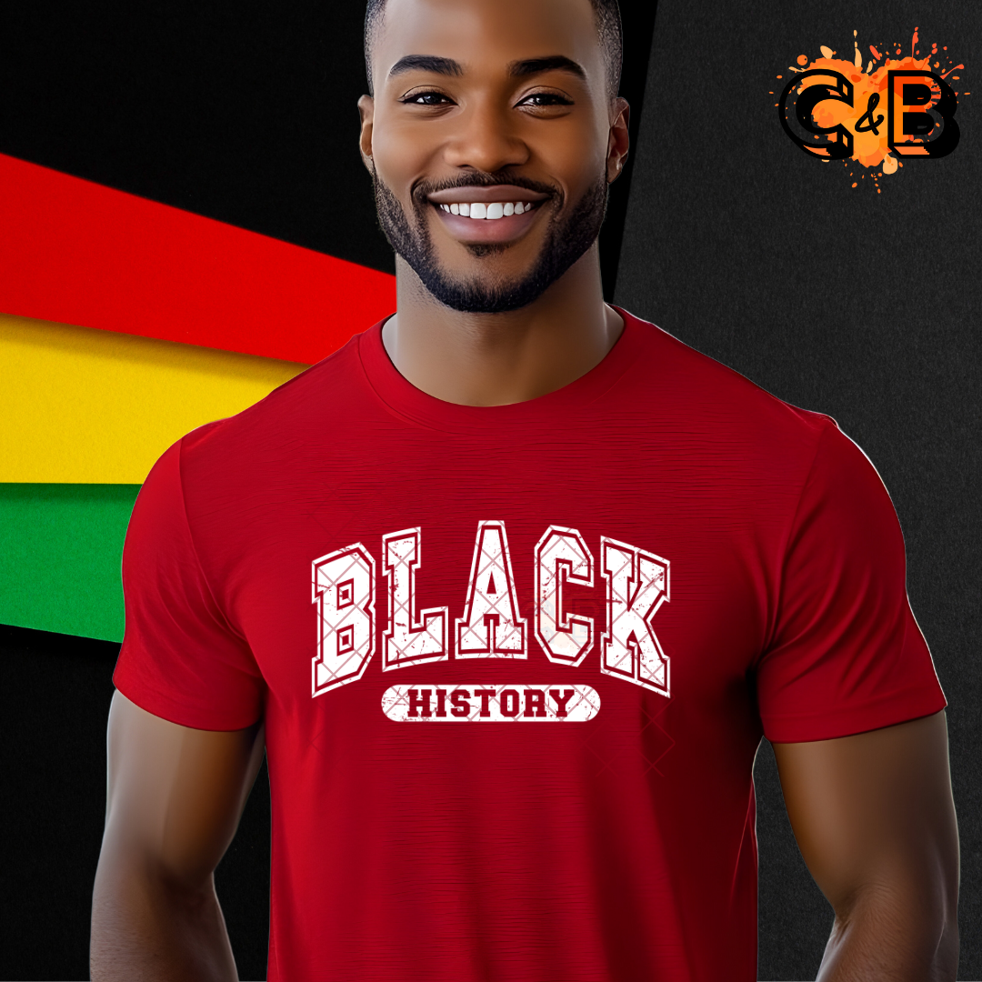 Black history college font PNG