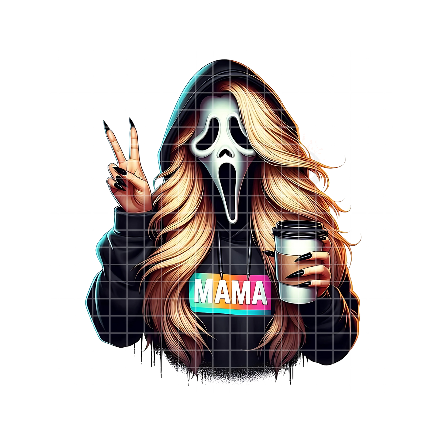 Ghostface MAMA Glam Hair PNG