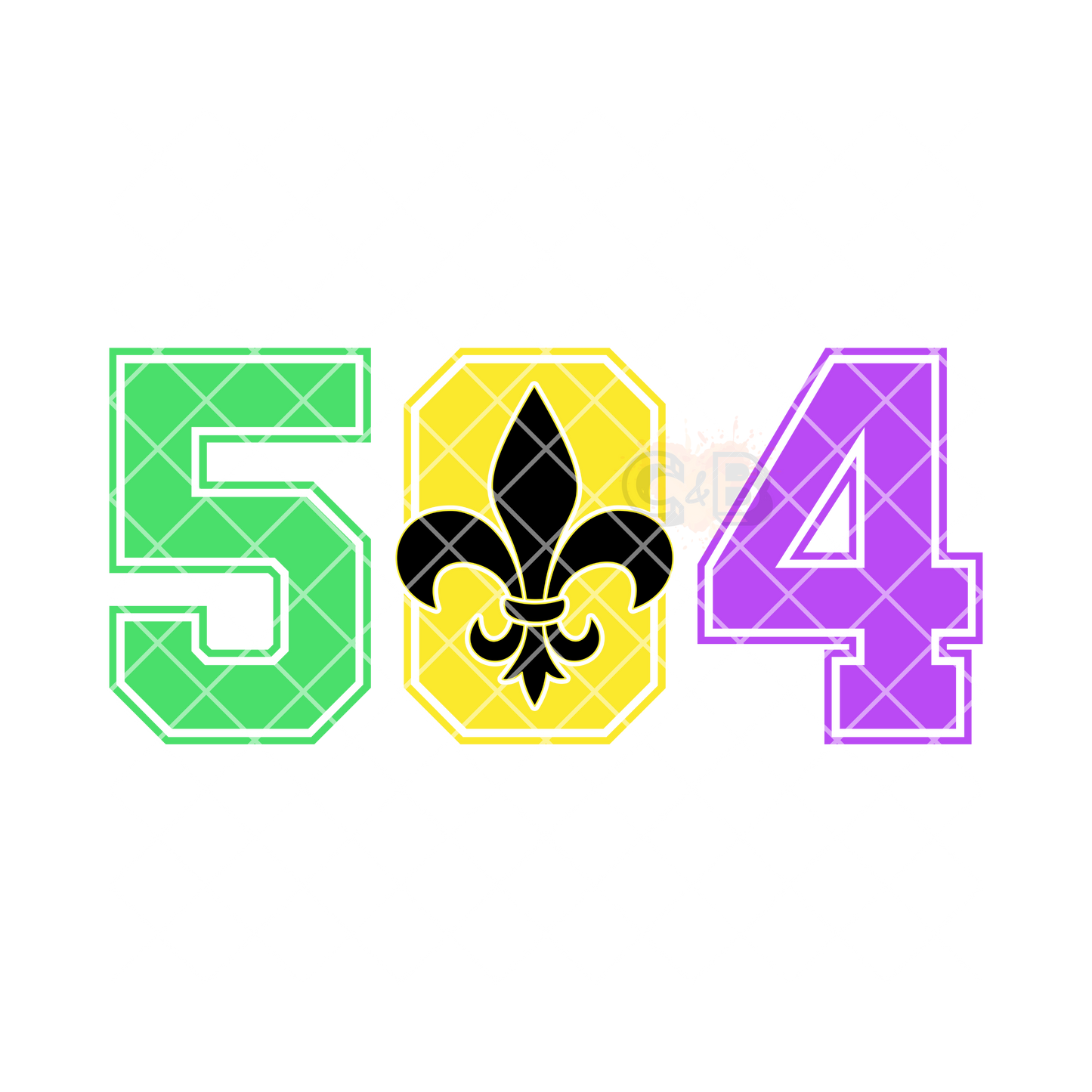 Mardi Gras 504 T-Shirt