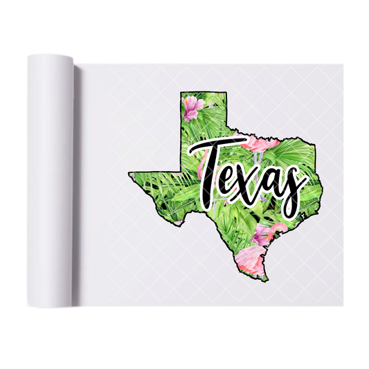 Texas Green - Direct Print Film Transfer for Trendy T-Shirts, Cotton, Polyester & Blends - High-Quality Print