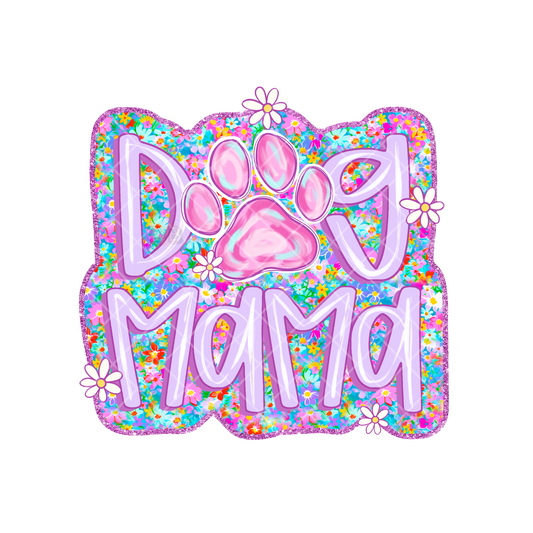 Purples Dog Mama PNG