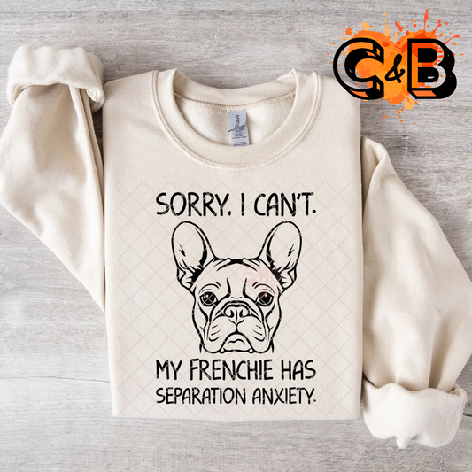 Frenchie separation anxiety T-Shirt