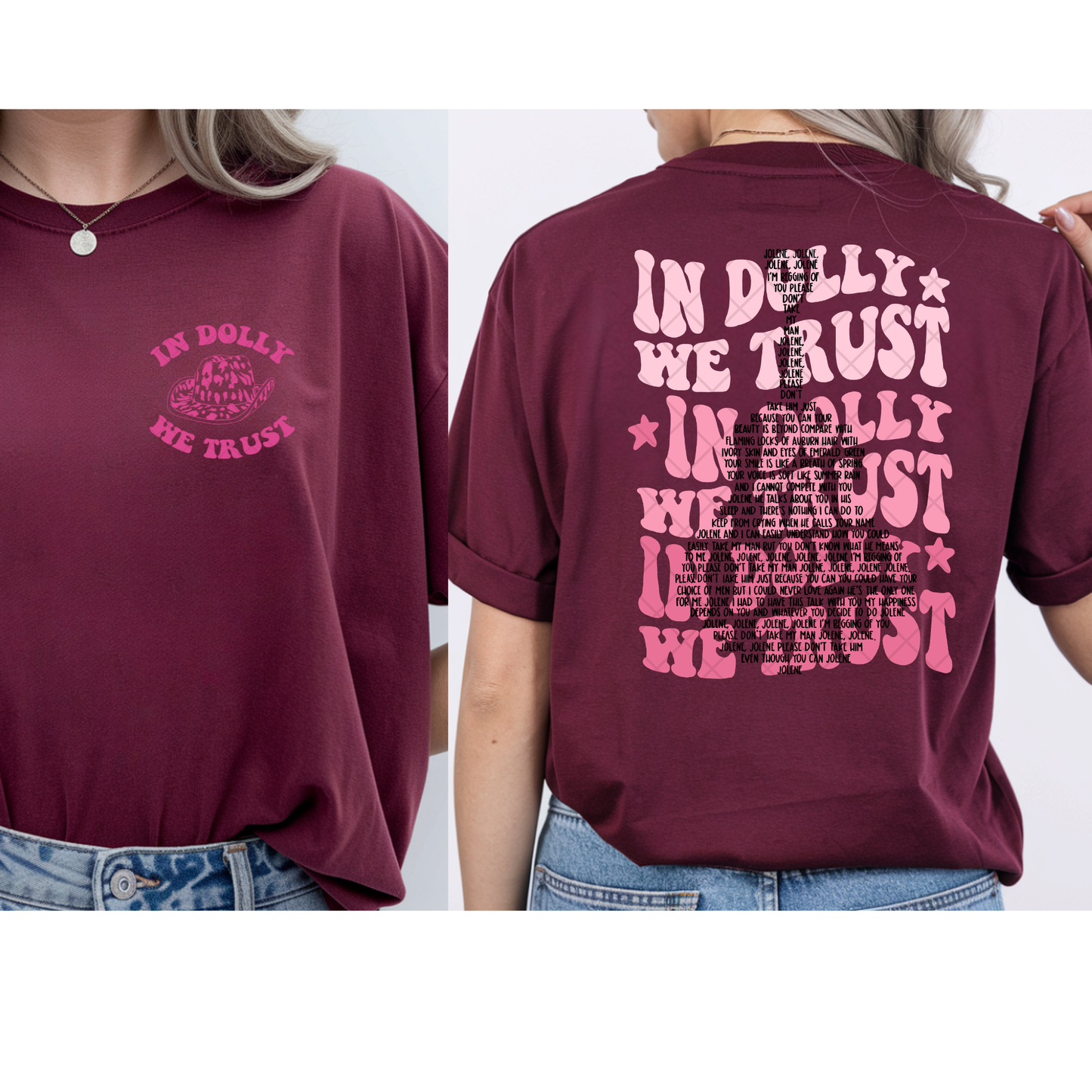In Dolly Parton We Trust - Premium Graphic Trendy T-Shirt for Casual Wear