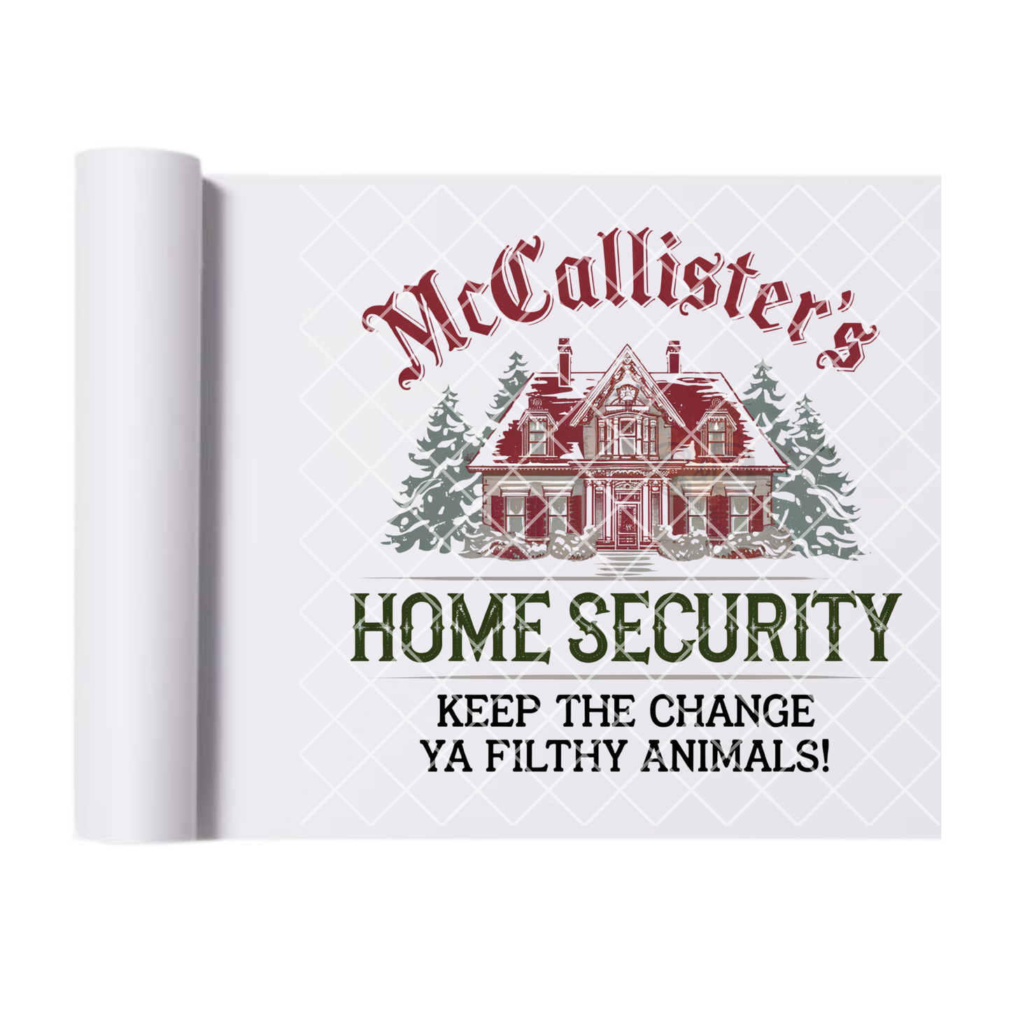 McCallister’s home security film t shirt transfer