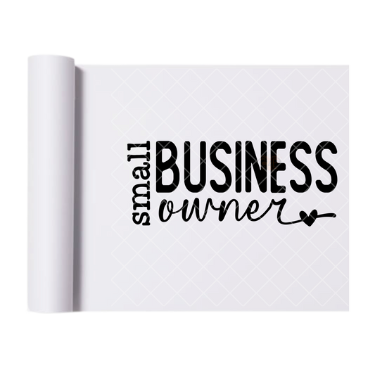 Small Business Owner - Direct Print Film Transfer for T-Shirts, Cotton, Polyester & Blends - High-Quality Print