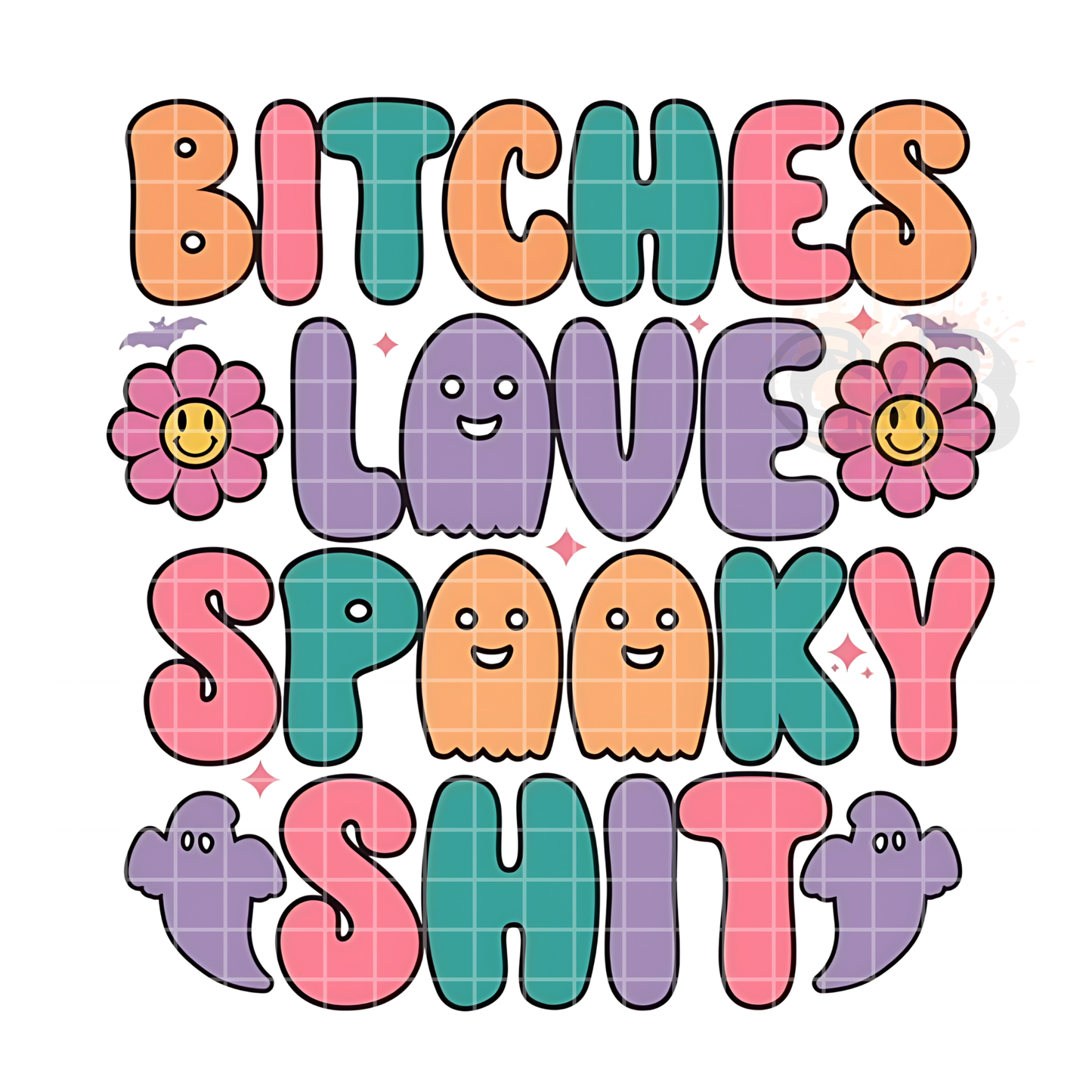 Bitches Love Spooky Shit PNG