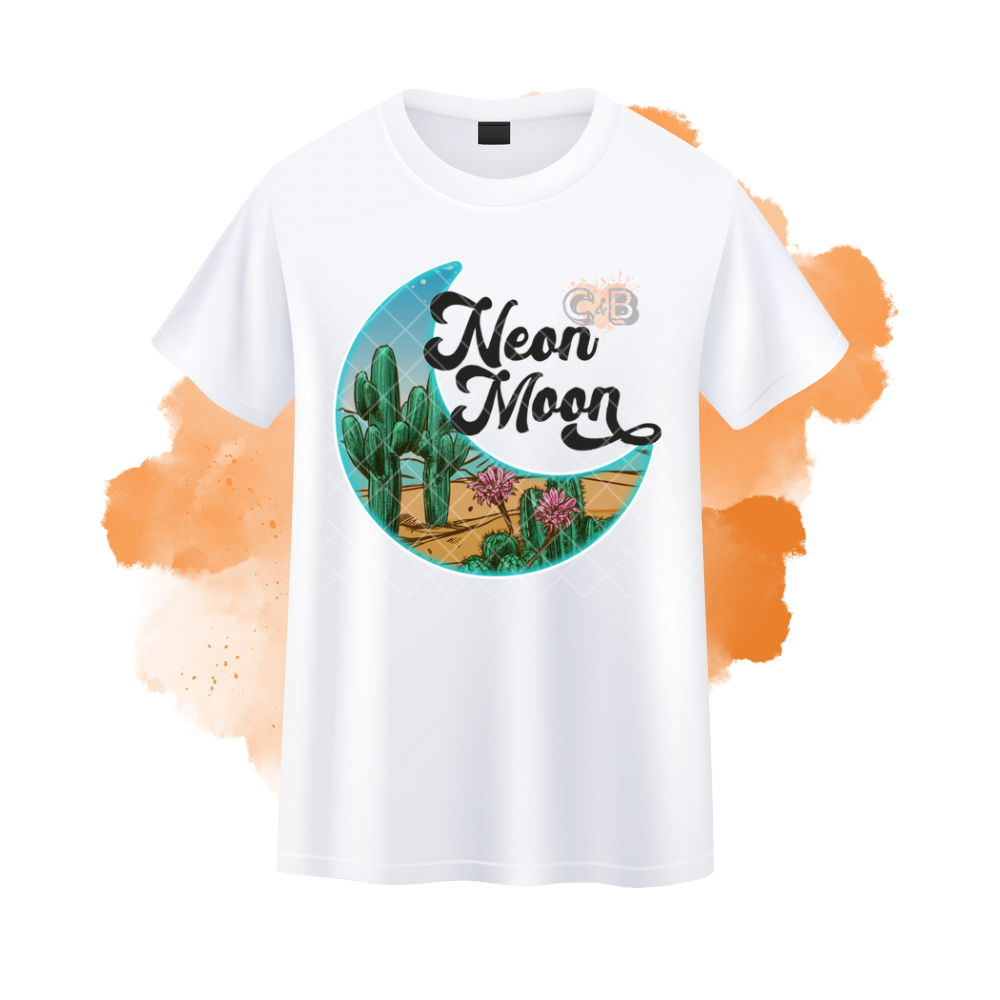 Neon Cactus Moon T-Shirt