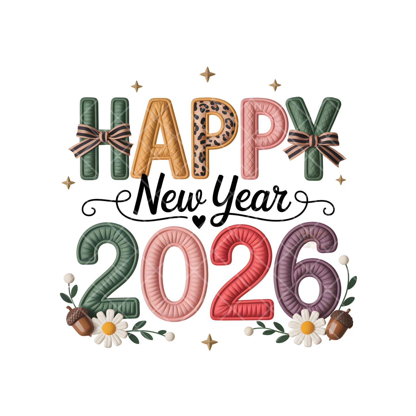 New Year 2026 PNG File