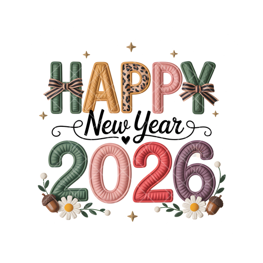 New Year 2026 PNG File