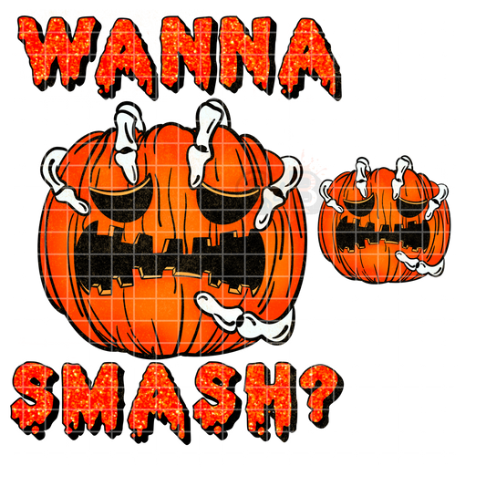 Wanna Smash (Back and Front Pocket Design) PNG