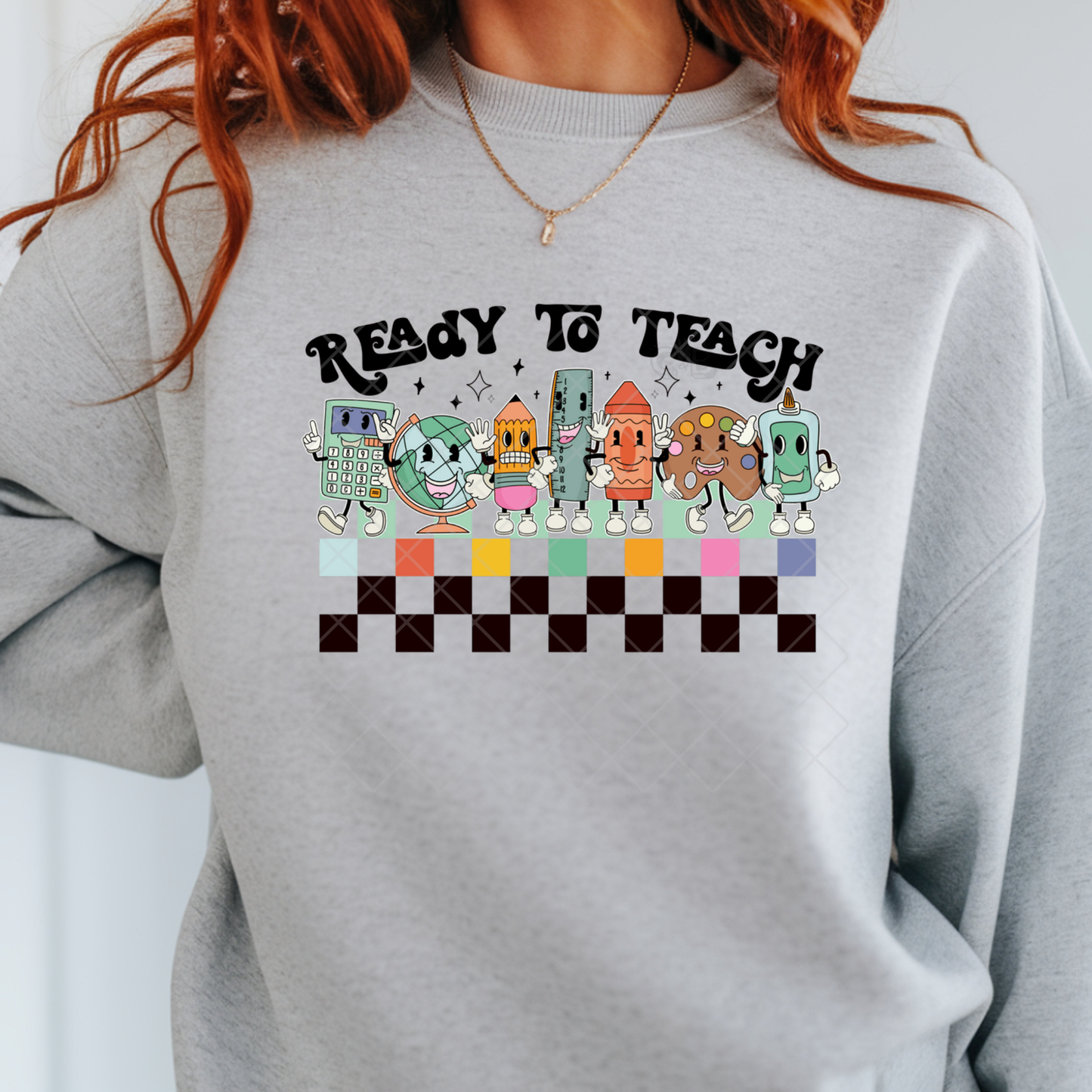 Ready To Teach Office Supplies - Premium Graphic T-Shirt for Casual Wear