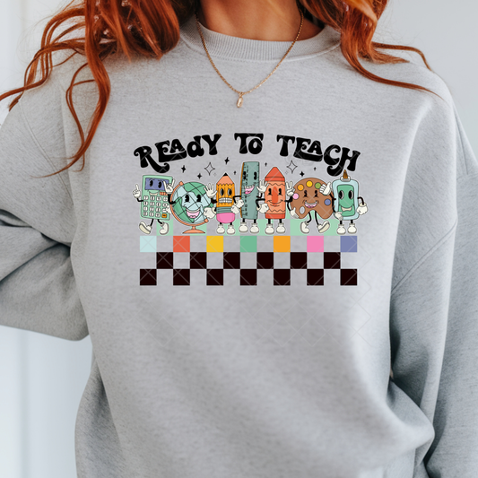 Ready To Teach Office Supplies - Premium Graphic T-Shirt for Casual Wear