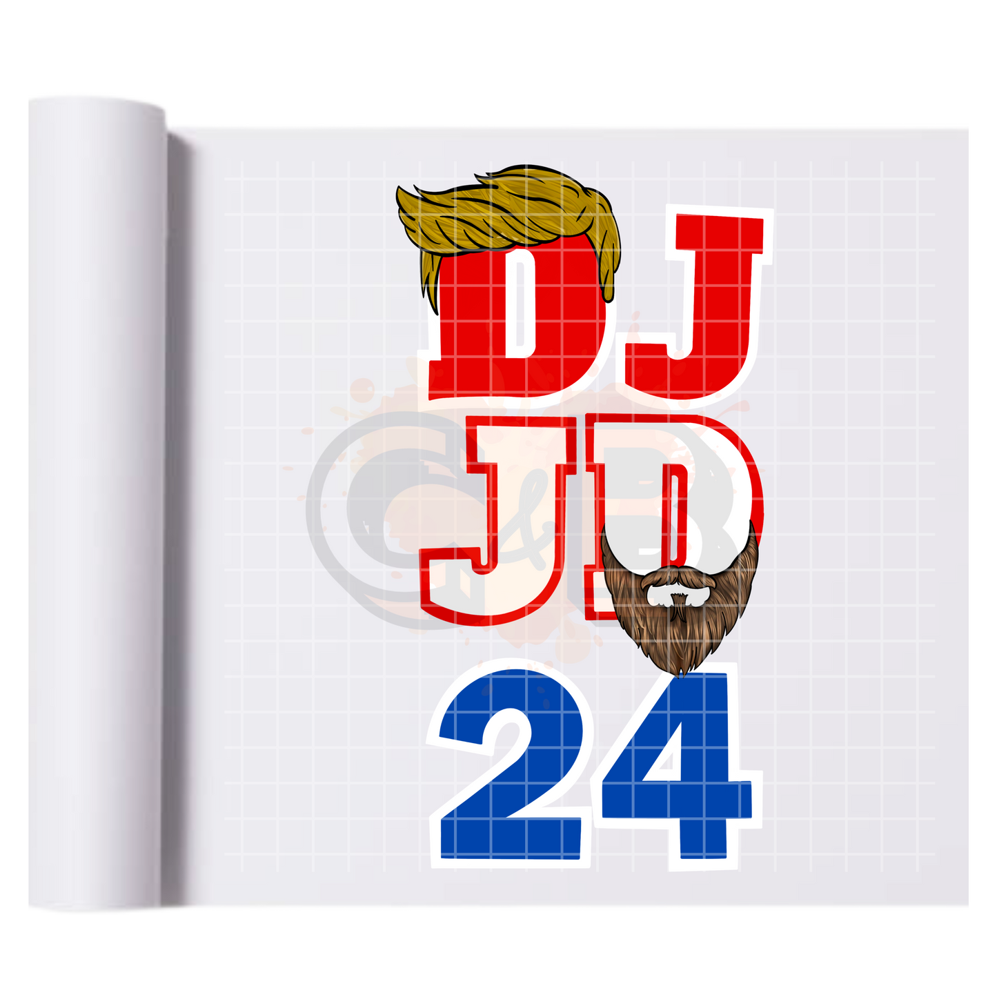 DJ JD 24 Hair DTF Transfer