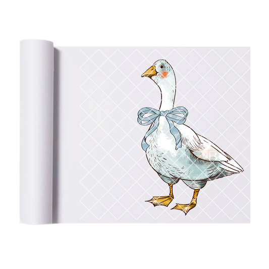 Blue bow goose DTF transfer-high quality transfer for printing