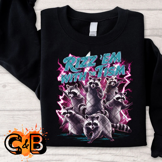 Rizz’em raccoon flash T-Shirt