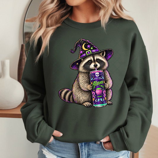 Witches Brew Alani Raccoon - Premium Graphic T-Shirt for Casual Wear