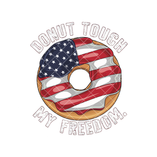 Donut Touch My Freedom PNG