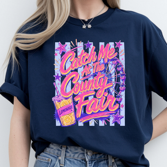 Catch Me County Fair Lines - Premium Graphic T-Shirt for Casual Wear