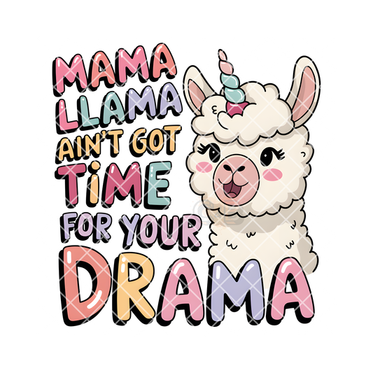 No drama lama PNG