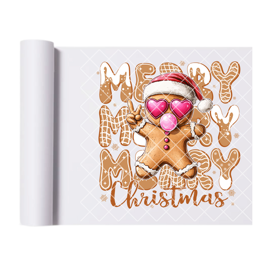 Bubble gum ginger bread man film t shirt transfer