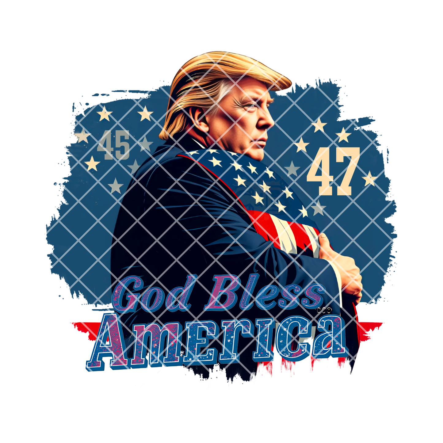 God Bless America Trump 47 T-Shirt