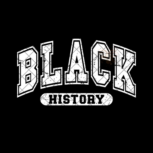 Black history college font PNG