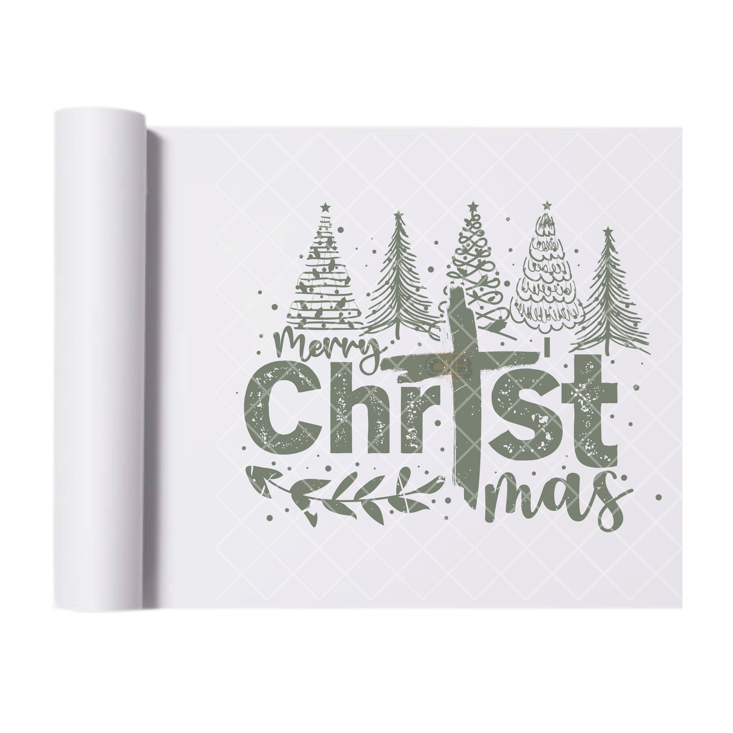 Christ Mas - Direct-To-Film Heat Transfer for T-Shirts, Cotton, Polyester & Blends - High-Quality Print