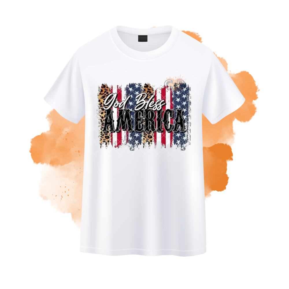 God Bless America Cheetah T-Shirt