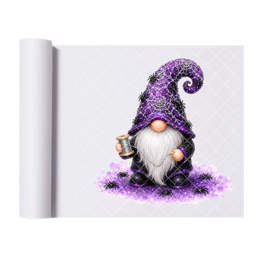 Spider Halloween Gnome - Ready To Press Print Transfer for Apparel, Cotton, Polyester & Blends - High-Quality Print- Commercial Grade